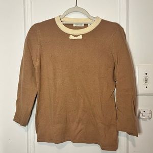 Vintage Barney’s bow detail cashmere sweater